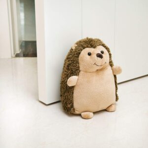 marwood cute door stopper decorative door stops for home and office, hedgehog weighted interior doorstop fabric stuffed animal door stopper floor decorative