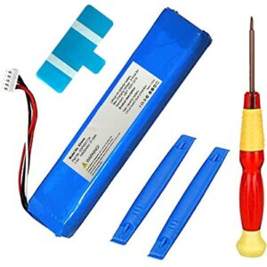 ogodeal battery replacement compatible for jbl xtreme speakers 10000mah 7.4v gsp0931134 with diy repair tools and instruction guide