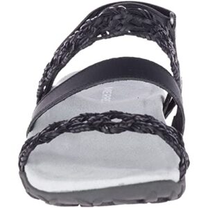 Merrell Women's Terran Braid Slingback Sandal, Black, 8