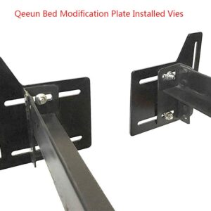 CAFORO Queen Bed Modification Plate, Headboard Attachment Bracket, Bed Frame Adapter Brackets, Bed Headboard Frame Conversion Kit Full to Queen Set of 2