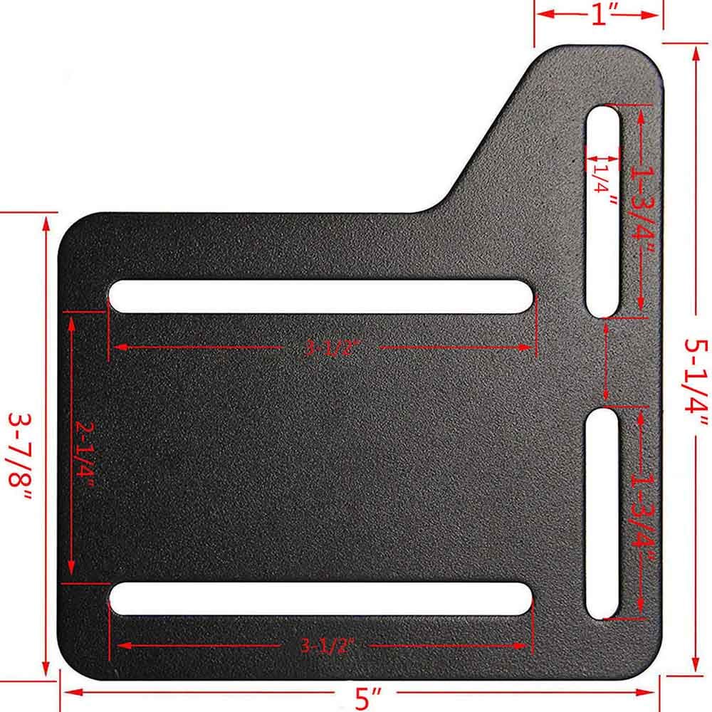 CAFORO Queen Bed Modification Plate, Headboard Attachment Bracket, Bed Frame Adapter Brackets, Bed Headboard Frame Conversion Kit Full to Queen Set of 2