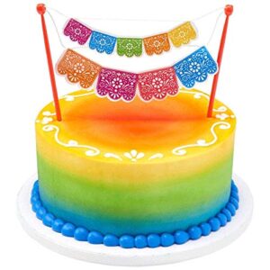 Mexican Fiesta Picado Banner Cake Topper