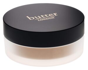 butter london lumimatte blurring finishing & setting powder, tan/medium