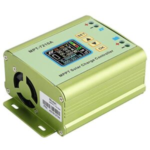 Solar Controller, MPT-7210A MPPT Solar Controller Green Made of Aluminum Alloy with LCD Display for Lithium Battery