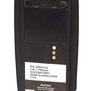 Battery Compatible with Harris XG-25 Rechargeable Two Way Radio 7.5v 1700mAH Ni-CD