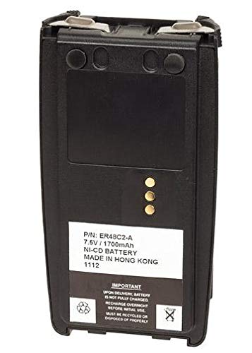 Battery Compatible with Harris XG-25 Rechargeable Two Way Radio 7.5v 1700mAH Ni-CD