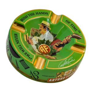 limited edition large 8.75" arturo fuente porcelain cigar ashtray green