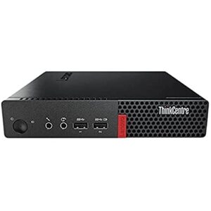 Lenovo Thinkcentre M910q Tiny PC Black - Intel Quad Core i5-6500T 2.5GHz / 8GB-DDR4 / 256GB SSD / Windows 10 Pro (Renewed)