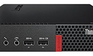 Lenovo Thinkcentre M910q Tiny PC Black - Intel Quad Core i5-6500T 2.5GHz / 8GB-DDR4 / 256GB SSD / Windows 10 Pro (Renewed)