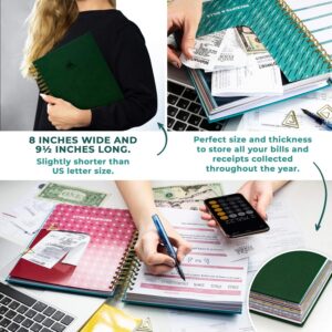 Clever Fox Budget Planner & Monthly Bill Organizer With Pockets. Expense Tracker, Budgeting Journal & Financial Book. Large, 8x9.5" (Dark Green)