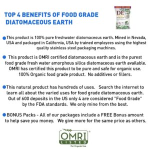 EasyGoProducts Diatomaceous Earth - 100% Natural Food Grade - DE Fresh Water - 1.25 Pounds (EGP-DE-01)