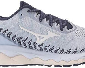 Mizuno womens Wave Sky 4 Waveknit Running Shoe, Arctic Ice, 8 US