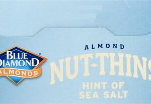 Blue Diamond Almonds Nut-Thins Gluten Free Cracker Crisps, Hint Of Sea Salt, Family Size, Sea Salt, 7.7 oz