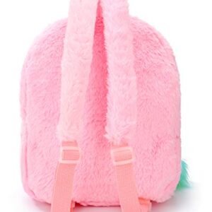 AINIBAB Unicorn Backpack Girls Pink Plush Cute Mini Bookbags School Bags for Nursery