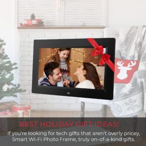 10 inch Digital Picture Frame, Sonicgrace USB Digital Photo Frames with Remote Control,16:9 LCD Screen with Slide Show,Plug and Play, Support SD Card, Gifts for Parents, Family, Women