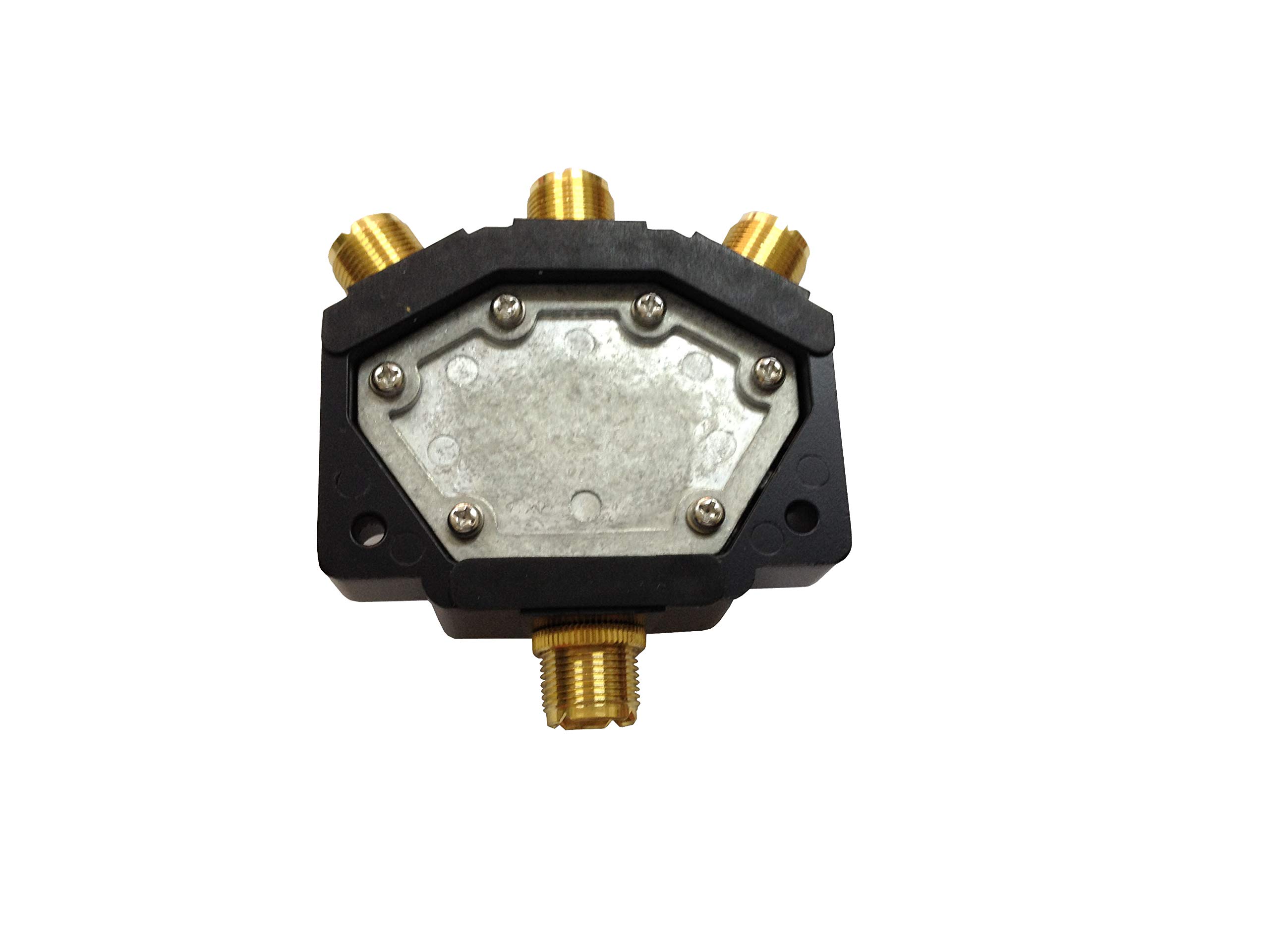 Anteenna TW-103 3 Position Coaxial Switch for 144/440MHz HAM CB or HF/VHF/UHF Radio UHF Female (SO-239) Connector Plated Golden