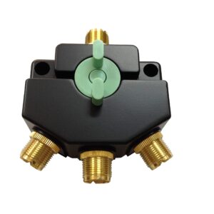 Anteenna TW-103 3 Position Coaxial Switch for 144/440MHz HAM CB or HF/VHF/UHF Radio UHF Female (SO-239) Connector Plated Golden