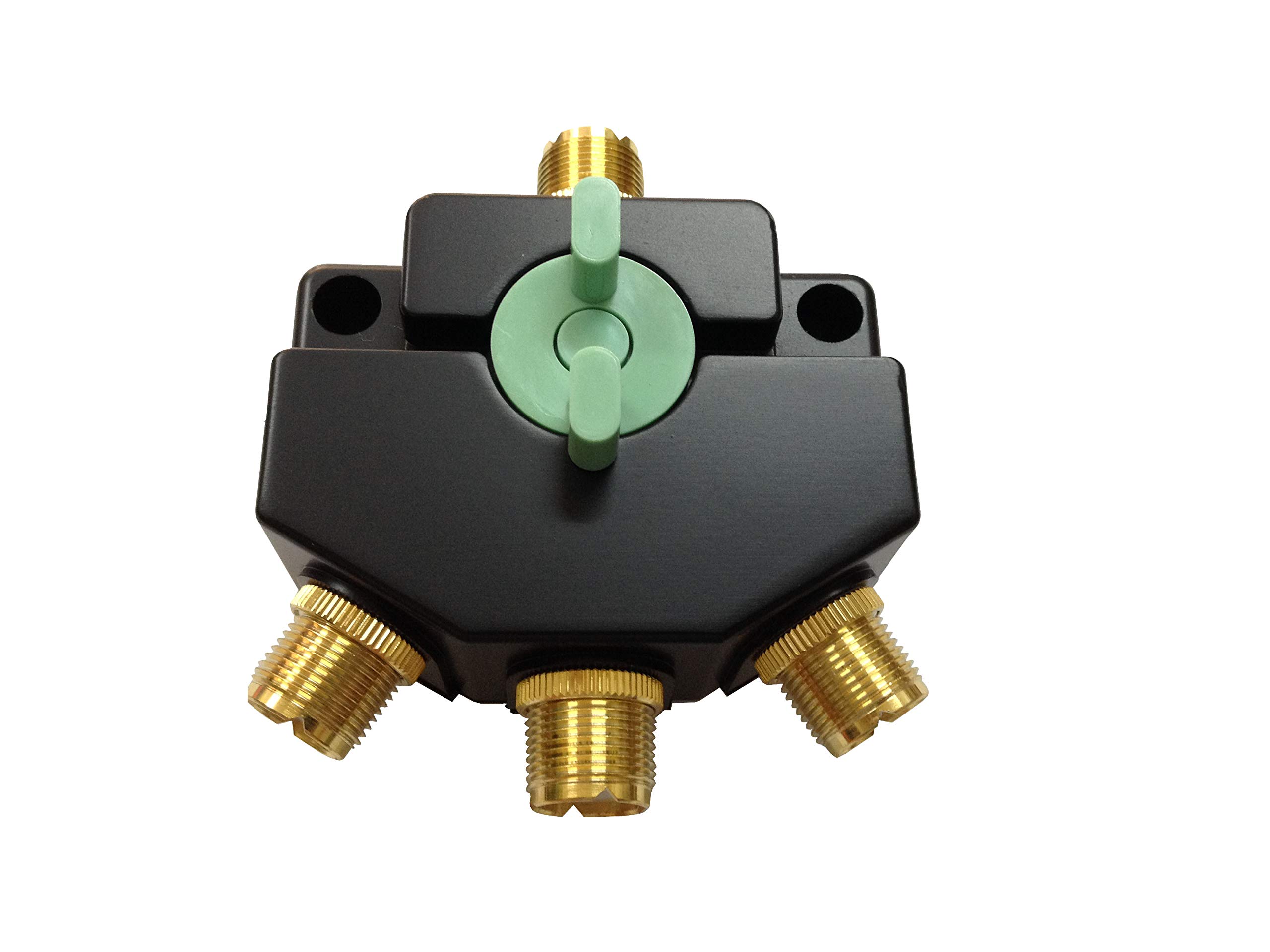 Anteenna TW-103 3 Position Coaxial Switch for 144/440MHz HAM CB or HF/VHF/UHF Radio UHF Female (SO-239) Connector Plated Golden