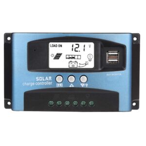 charge board controller, mppt 40/50/60/100a solar charge controller dual usb lcd display 12v 24v (60a)