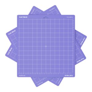 craft world 12x12 cutting mat for cricut maker 3/maker/explore 3/air 2/air/one(stronggrip, 3 pieces), cricket mat perfect stickiness for thick material