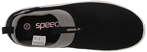 Speedo Women's Water Shoe Tidal Cruiser, Black/Pink, 7 Womens US