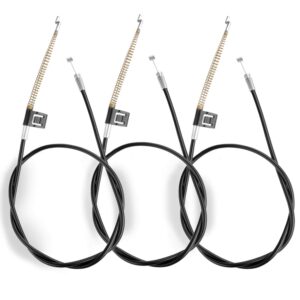 starvast 3 pcs sofa recliner cable replacement part recliner couch release cable 37 inch, 5mm cable barrel end s-shaped hook exposed cable with a spring fitted (4.75 in length)