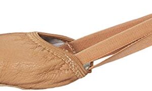 Dance Basix Leather Half Sole Dance Turner for Women, Men, Boys & Girls Tan