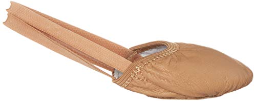 Dance Basix Leather Half Sole Dance Turner for Women, Men, Boys & Girls Tan