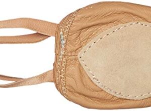 Dance Basix Leather Half Sole Dance Turner for Women, Men, Boys & Girls Tan