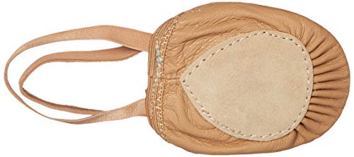 Dance Basix Leather Half Sole Dance Turner for Women, Men, Boys & Girls Tan