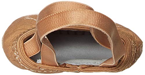 Dance Basix Leather Half Sole Dance Turner for Women, Men, Boys & Girls Tan