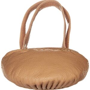 Dance Basix Leather Half Sole Dance Turner for Women, Men, Boys & Girls Tan