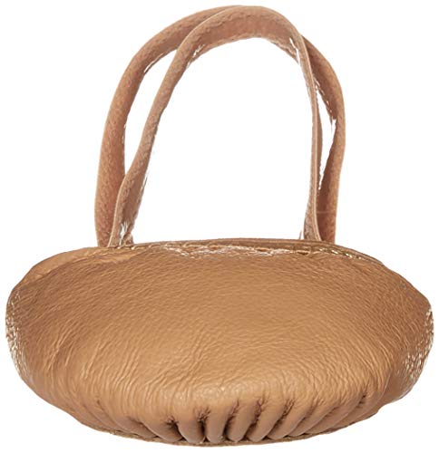 Dance Basix Leather Half Sole Dance Turner for Women, Men, Boys & Girls Tan