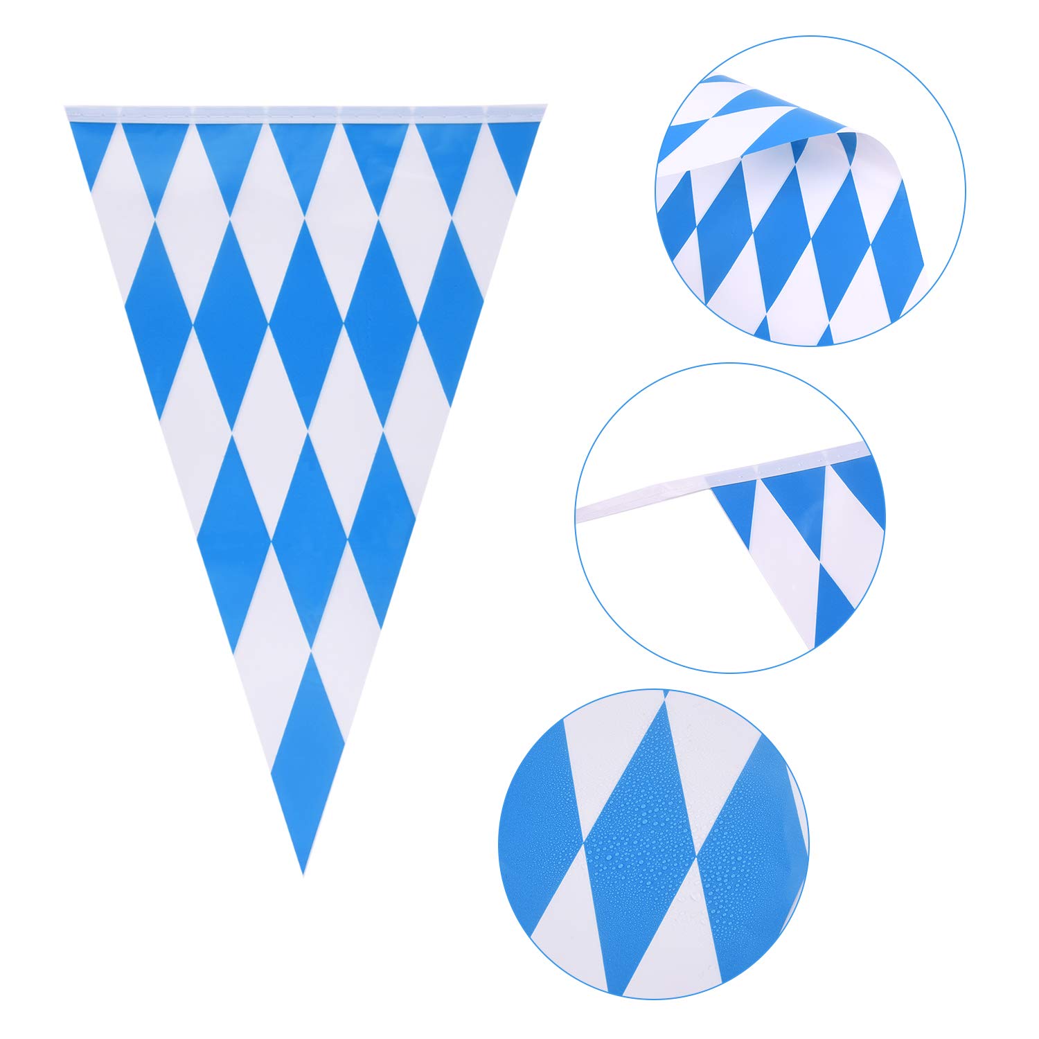 FEPITO 98 Feet Oktoberfest Bavarian Pennant Banner Flag, Oktoberfest Decorations Octoberfest Party Supplies