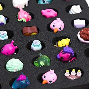 Polar Whale Toy Figurine Character Drawer Organizer Washable for Home Bedroom Playroom Compatible with Shopkins Hatchimals Colleggtibles 7.1 x 8.6 x 1 Inches Black Foam 36 Compartments