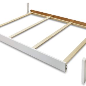 Sorelle Furniture Toddler Rails and Full-Size Bed Adult Rails, Sorelle Wood Bed Rail & Crib Conversion Kit, Converts Sorelle Furniture Crib to Toddler Bed and Full-Size Bed, # 224 - White