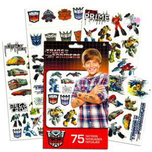 Superhero Tattoos for Boys Kids Party Bundle - 200 Licensed Temporary Tattoos Featuring Transformers, Teenage Mutant Ninja Turtles, and Marvel Avengers (Party Supplies)