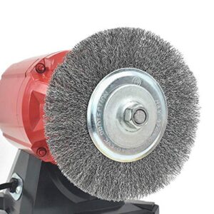 OSFTBVT 6" Bench Wire Wheel Brush | Coarse Crimped Steel Wire 0.012" with 5/8" Arbor for Bench Grinder - 1pack