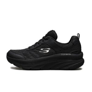 Skechers Women's D'LUX Walker-Infinite Motion Sneaker, Black, 8 M US