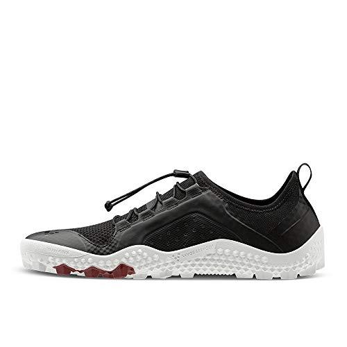 Vivobarefoot Primus Trail Sg, Womens Recycled Breathable Mesh Off-Road Shoe with Barefoot Soft Ground Sole Black