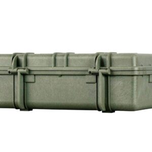 Monoprice Weatherproof Hard Case - 22in x 14in x 8in, OD Green with Customizable Foam, Shockproof, IP67