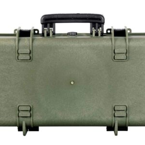 Monoprice Weatherproof Hard Case - 22in x 14in x 8in, OD Green with Customizable Foam, Shockproof, IP67