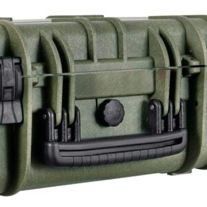 Monoprice Weatherproof Hard Case - 22in x 14in x 8in, OD Green with Customizable Foam, Shockproof, IP67