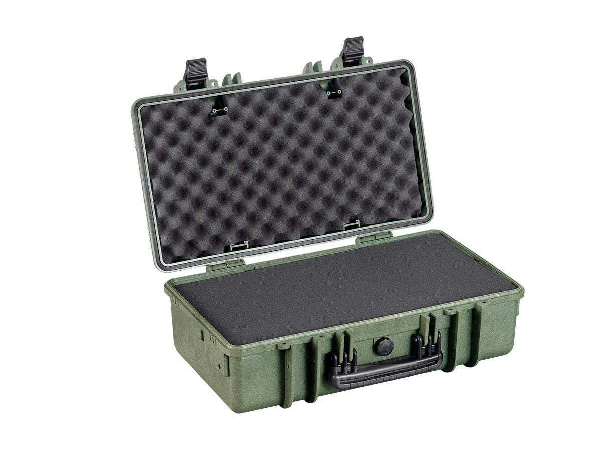 Monoprice Weatherproof Hard Case - 22in x 14in x 8in, OD Green with Customizable Foam, Shockproof, IP67