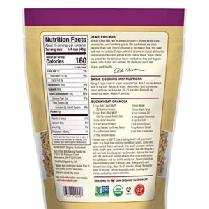 Bob’s Red Mill Organic Raw/Untoasted Buckwheat Groats, 16 Ounce Bag (Pack of 1), Gluten Free, Non-GMO, Kosher