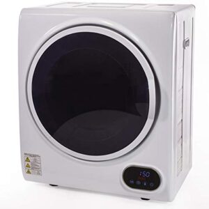 Barton Tumble Dryer White w/Digital Timer Automatic Portable Electric RV Apartment Clothes Laundry Compact