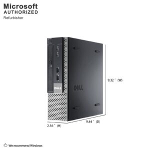 Dell Optiplex 9010 Ultra Small Desktop PC, Intel Quad Core i5 Processor, 16GB RAM, 512GB Solid State Drive, Windows 10 Professional, DVD, HDMI, Bluetooth, Keyboard, Mouse, WiFi (Renewed)