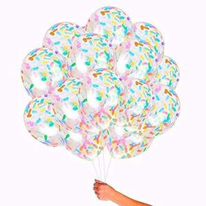 Party Balloon Birthday Balloons Sprinkles Confetti Balloon Pack - Ice Cream Sprinkle Balloons.(24PCS)