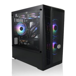 avgpc quiet series gaming pc intel core i5 12400f desktop processor 6 cores up to 4.4 ghz with hyper 212 rgb cooling 16gb ddr4 3200ram dual channel, rtx 3050 8gb, 1tb nvme m.2 ssd wifi ac…