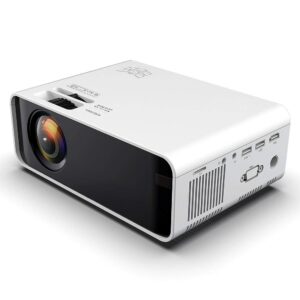 lcd projector, 480p hd 3d 1500 lumens portable video projectors support 30000 hours led life with hdmi/vga/usb/sd/av input home cinema multimedia player projector, 110-240v.(us)